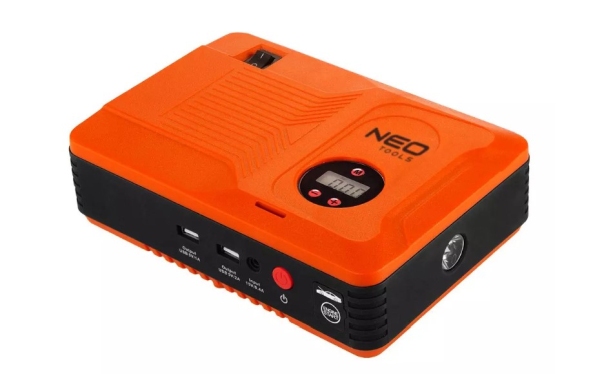 NEO TOOLS 11-997 - URZĄDZENIE ROZRUCHOWE JUMPSTARTER. POWER BANK  - 14AH. KOMPRESOR 3.5BAR. ROZRUCH. 400A