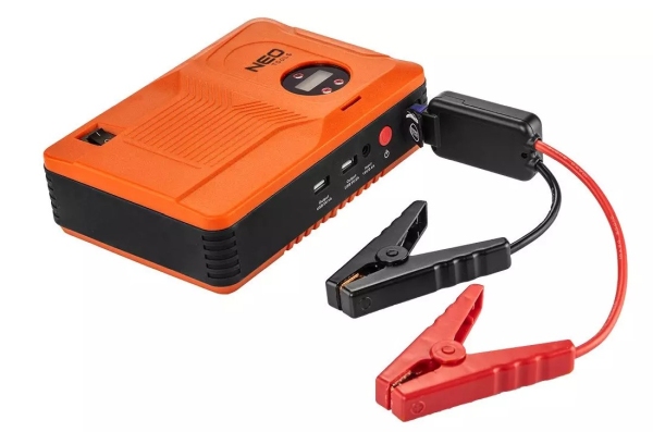 NEO TOOLS 11-997 - URZĄDZENIE ROZRUCHOWE JUMPSTARTER. POWER BANK  - 14AH. KOMPRESOR 3.5BAR. ROZRUCH. 400A
