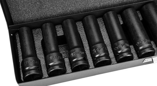 NEO TOOLS 12-102 - NASADKI UDAROWE 1-2. 10-24 MM. ZESTAW 11 SZT.