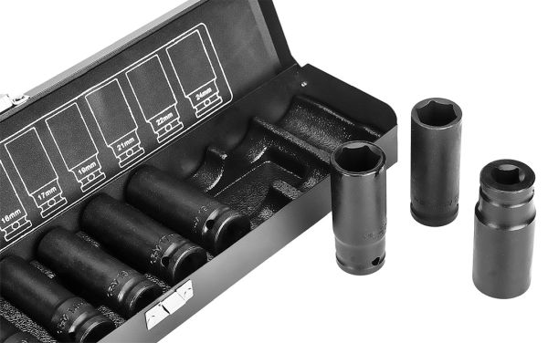 NEO TOOLS 12-102 - NASADKI UDAROWE 1-2. 10-24 MM. ZESTAW 11 SZT.
