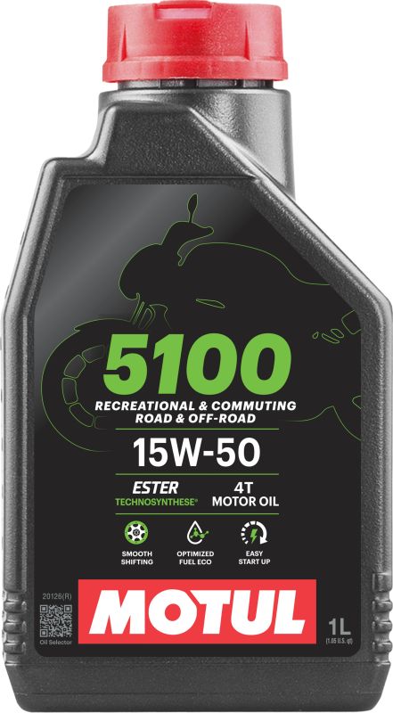 Motul 104080 - OLEJ MOTUL 15W50 1L 5100 4T - MOTOCYKLE