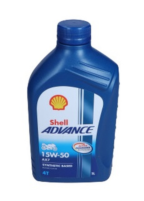 Shell 550053817 - OLEJ SHELL 15W50 1L AX7 4T ADVANCE SEMISYNTHETIC - JASO MA-2