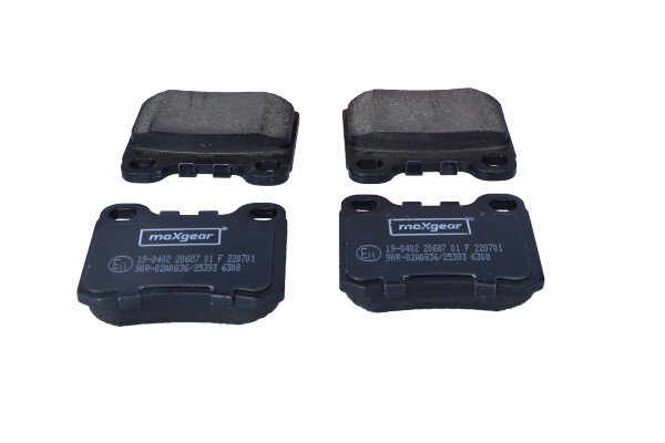 Maxgear 19-0402 — Zestaw klocków hamulcowych, hamulce tarczowe