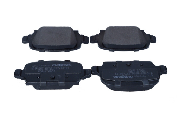 Maxgear 19-0451 — Zestaw klocków hamulcowych, hamulce tarczowe