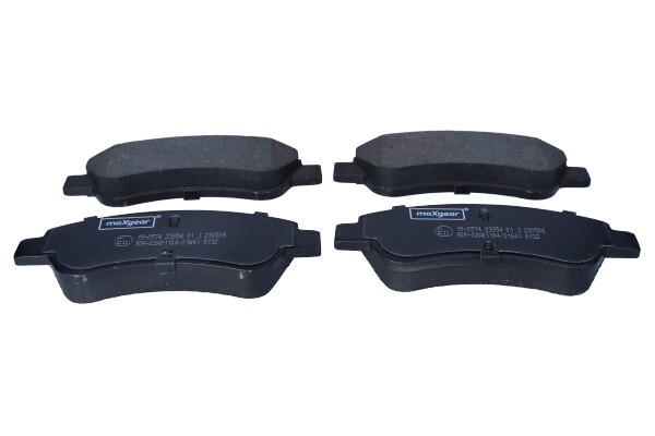 Maxgear 19-0574 — Zestaw klocków hamulcowych, hamulce tarczowe