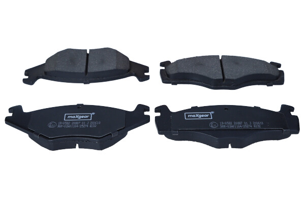Maxgear 19-0582 — Zestaw klocków hamulcowych, hamulce tarczowe