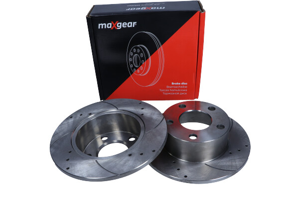 Maxgear 19-0684SPORT - TARCZA HAM. VW T. A100-A6-PASSAT 96- 245X10 NAWIERCANA I NACINANA. Z POWŁOKĄ ANTYKOROZYJNĄ