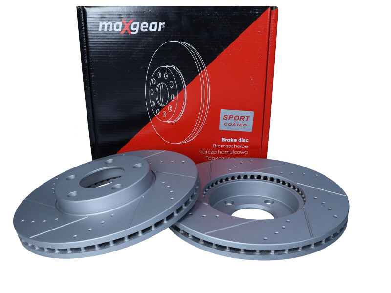 Maxgear 19-0757SPORT - TARCZA HAM. VW P. A4-PASSAT 1.9TDI 96- 282X25 NAWIERCANA I NACINANA. Z POWŁOKĄ ANTYKOROZYJNĄ