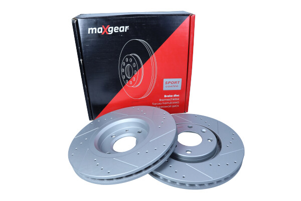 Maxgear 19-0807SPORT - TARCZA HAM. CITROEN P. C5-C3-C4-DS4-XSARA-207-307-308-BERLINGO 08- NAWIERCANA I NACINANA. Z POWŁOKĄ ANTYKOROZYJNĄ