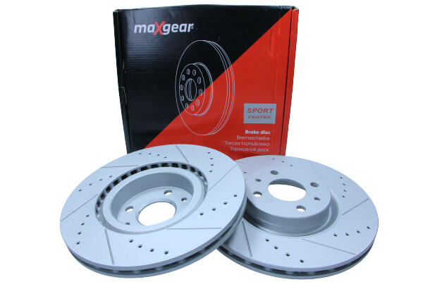 Maxgear 19-0994SPORT - TARCZA HAM. FIAT P. STILO-DOBLO 05--BRAVO 06--MAREA-LYBRA 284MM NAWIERCANA I NACINANA. Z POWŁOKĄ ANTYKOROZYJNĄ