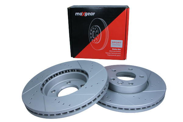 Maxgear 19-1050SPORT - TARCZA HAM. VW P. T5 03- 16 308MM-TUAREG 2.5TDI NAWIERCANA I NACINANA. Z POWŁOKĄ ANTYKOROZYJNĄ