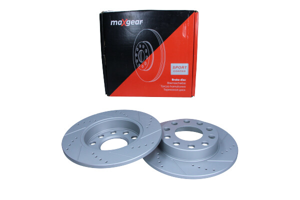 Maxgear 19-1213SPORT - TARCZA HAM. VW T. A4 1.6 00-08 245X10 NAWIERCANA I NACINANA. Z POWŁOKĄ ANTYKOROZYJNĄ