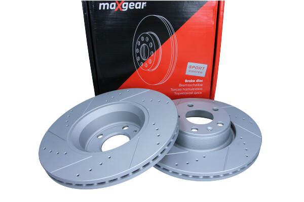 Maxgear 19-2021SPORT - TARCZA HAM. VW P. A6 2.0-3.0 TDI 04-11 NAWIERCANA I NACINANA. Z POWŁOKĄ ANTYKOROZYJNĄ