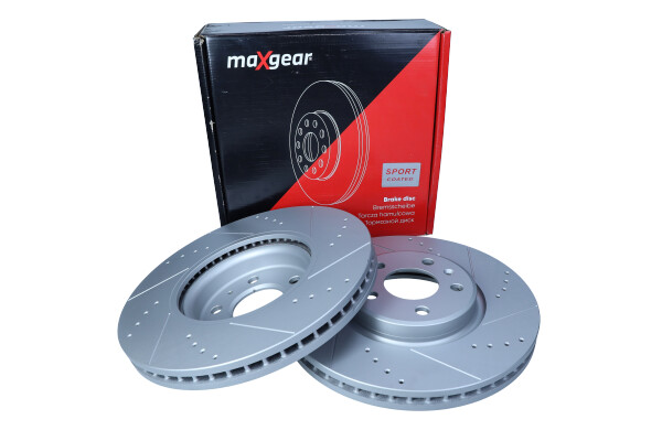 Maxgear 19-2252SPORT - TARCZA HAM. VW P. A4-A5 07--Q5-A6 09- 320X30 NAWIERCANA I NACINANA. Z POWŁOKĄ ANTYKOROZYJNĄ