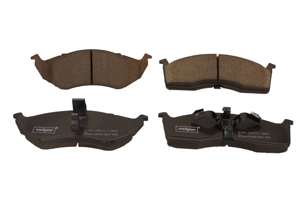 Maxgear 19-3391 — Zestaw klocków hamulcowych, hamulce tarczowe