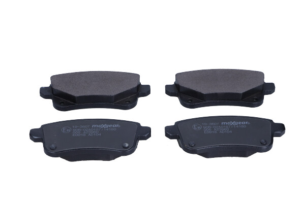 Maxgear 19-3607 — Zestaw klocków hamulcowych, hamulce tarczowe