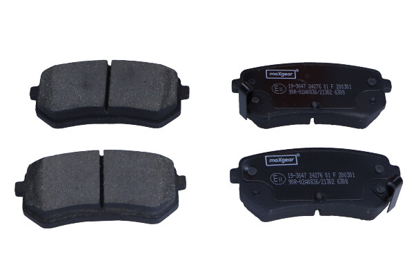 Maxgear 19-3647 — Zestaw klocków hamulcowych, hamulce tarczowe