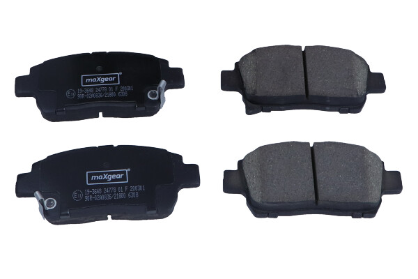 Maxgear 19-3648 — Zestaw klocków hamulcowych, hamulce tarczowe