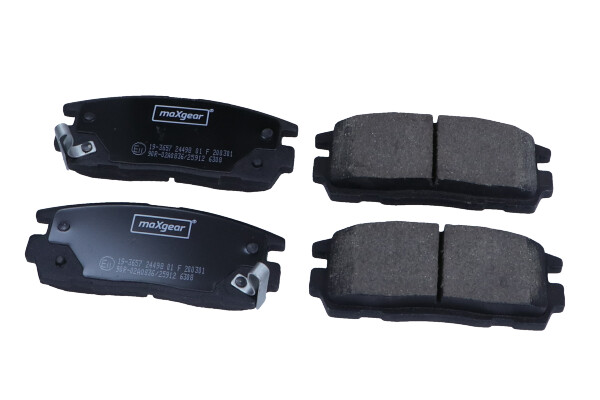 Maxgear 19-3657 — Zestaw klocków hamulcowych, hamulce tarczowe