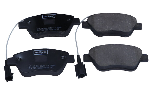 Maxgear 19-3661 — Zestaw klocków hamulcowych, hamulce tarczowe