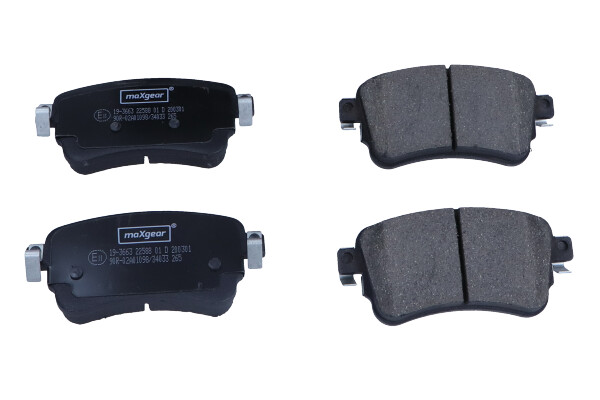 Maxgear 19-3663 — Zestaw klocków hamulcowych, hamulce tarczowe