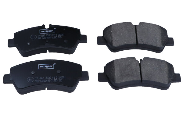 Maxgear 19-3667 — Zestaw klocków hamulcowych, hamulce tarczowe