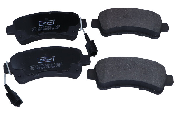 Maxgear 19-3675 — Zestaw klocków hamulcowych, hamulce tarczowe