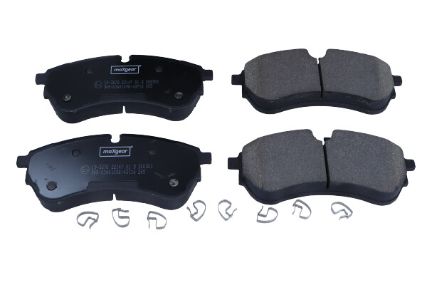 Maxgear 19-3678 — Zestaw klocków hamulcowych, hamulce tarczowe