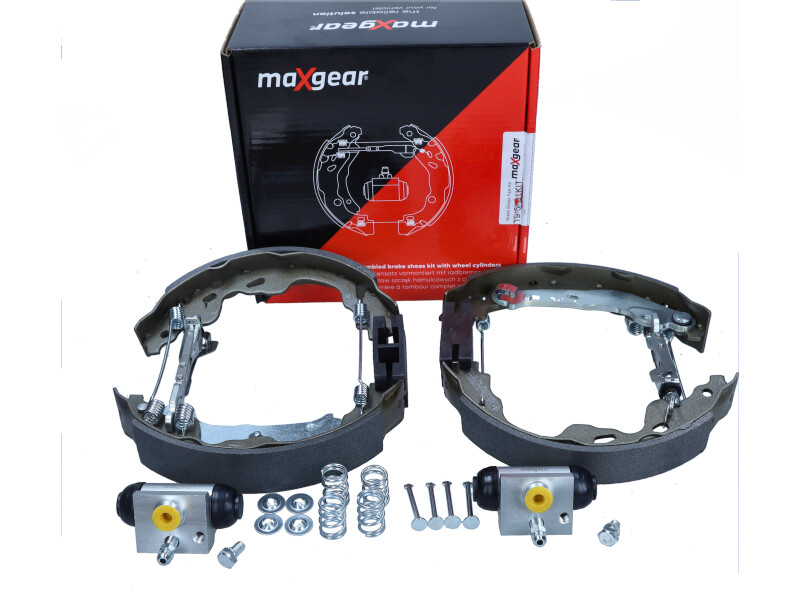 Maxgear 19-5663KIT - ZESTAW SZCZĘK HAM. PEUGEOT 107-C1-TOYOTA AYGO 1.0-1.4 HDI 05-14 FAST KIT KPL. Z CYLINDERKAMI