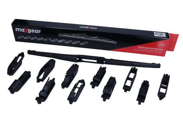 Maxgear 39-0604 - PIÓRO WYCIERACZKI 350MM-14 1 SZT. TYŁ PLASTIKOWA MULTI 10 ADAPTERÓW = 10 MOCOWAŃ