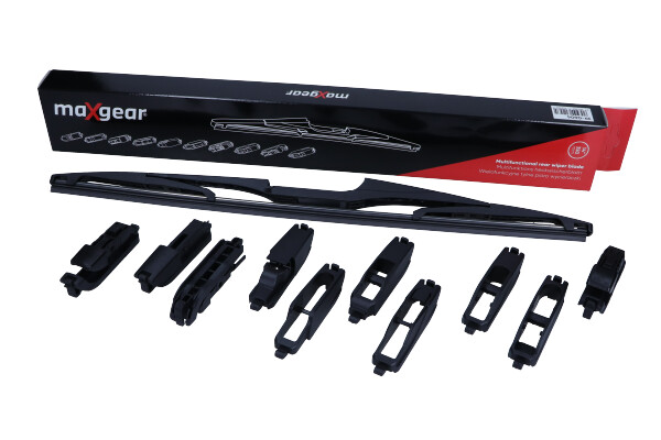 Maxgear 39-0605 - PIÓRO WYCIERACZKI 400MM-16 1 SZT. TYŁ PLASTIKOWA MULTI 10 ADAPTERÓW = 10 MOCOWAŃ