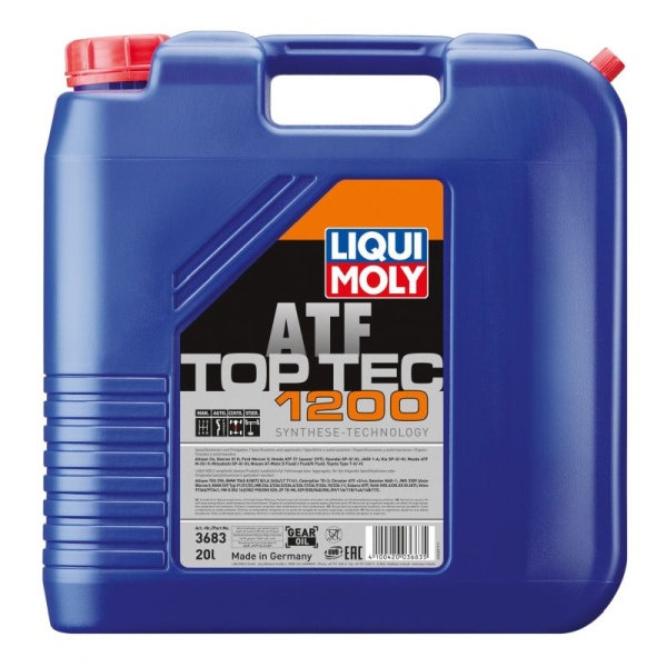 Liqui Moly 3683 - OLEJ LIQUI MOLY ATF TOP TEC 1200 20L - DEX III H - HONDA Z1 - SP-III - T-IV - BMW LT 71141 - VOLVO 97341 - G 055 025