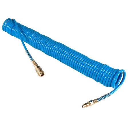AIRPRESS 4304211 - WĄŻ-PRZEWÓD PNEUMATYCZNY SPIRALNY PU UZBROJONY 15 M. Ø 12 X 8 MM