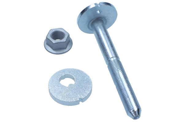 Maxgear 49-5077 - ŚRUBA WAHACZA NISSAN T. NAVARA- PATHFINDER 2.5-3.0TD-DCI 05- MIMOŚRODOWA Z NAKRĘTKĄ I PODKŁADKĄ