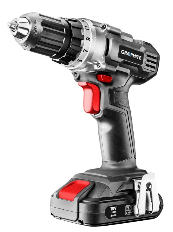 TOPEX 58G000 - WIERTARKO-WKRĘTARKA AKUMULATOROWA GRAPHITE 18V