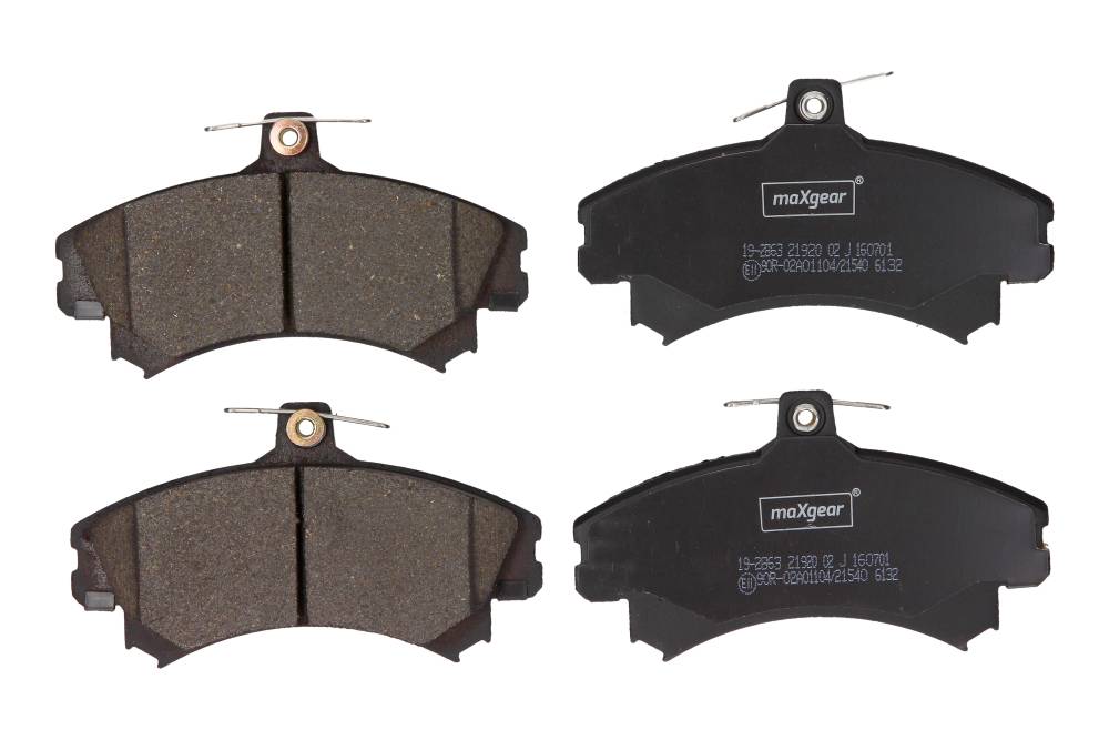 Maxgear 19-2863 — Zestaw klocków hamulcowych, hamulce tarczowe