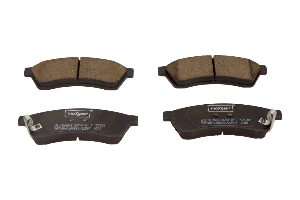 Maxgear 19-2908 — Zestaw klocków hamulcowych, hamulce tarczowe