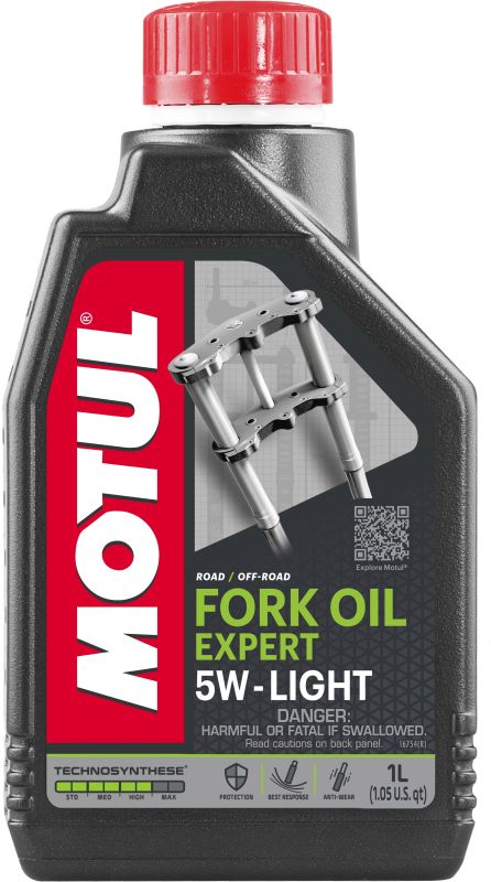 Motul 115016 - OLEJ MOTUL FORK OIL EXPERT LIGHT 5W 1L - AMORTYZATORY TELESKOPOWE
