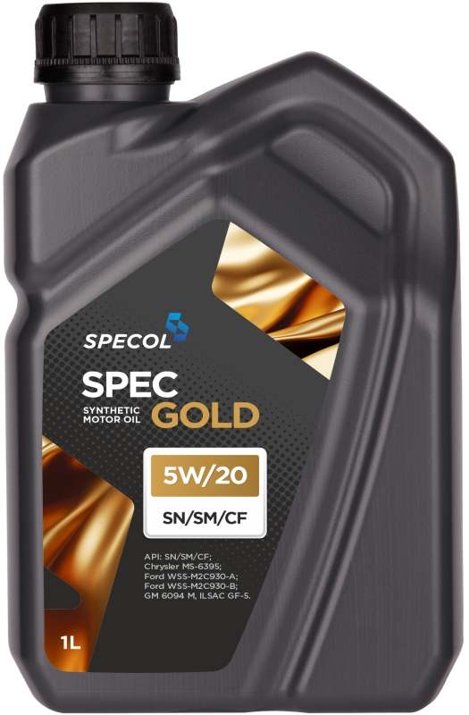 Specol 101851 - OLEJ SPECOL 5W20 1L SPEC GOLD SN-CF - MS-6395 - WSS M2C 930A-930B - GF5 - GM 6094 M