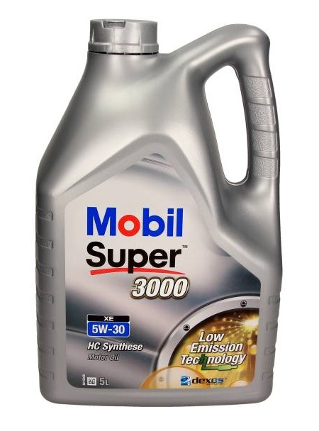 Mobil 157309 - OLEJ MOBIL SUPER 5W30 5L 3000XE - 505.00 505.01 - 229.31 229.51 229.52 - DEX2 - WSS-M2C917-A