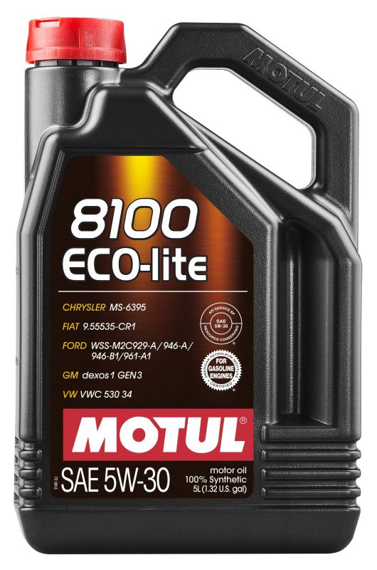 Motul 108214 - OLEJ MOTUL 5W30 5L 8100 ECO LITE SP-RC - GF-6A - GM DEXOS1 GEN3 - MS-6395 - 9.55535-CR1 - WSS-M2C929A-946A - 946B1-961A1 - 6094M
