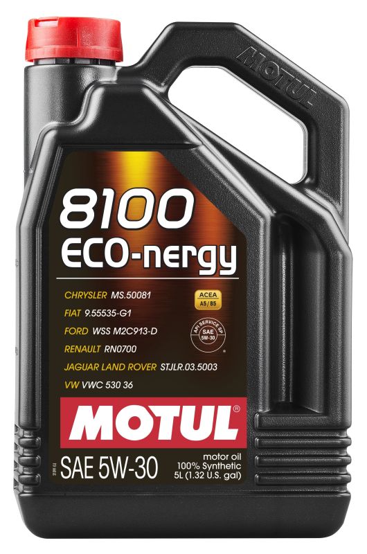 Motul 102898 - OLEJ MOTUL 5W30 5L 8100 ECO NERGY - SL - A5-B5 - WSS M2C 913D - RN0700 - STJLR.03.5003 - HONDA - VOLVO