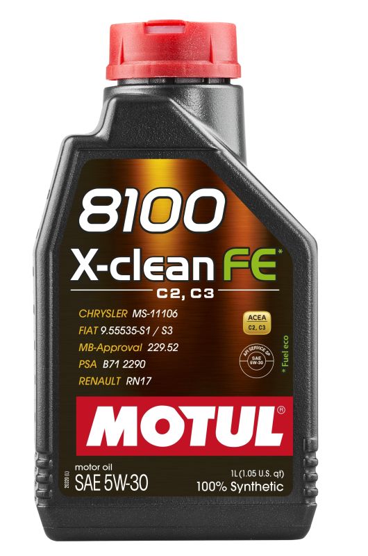 Motul 112771 - OLEJ MOTUL 5W30 1L 8100 X-CLEAN FE C2-C3 - SP - 229.52 - B71 2290 - RN17 - 9.55535-S1-S3