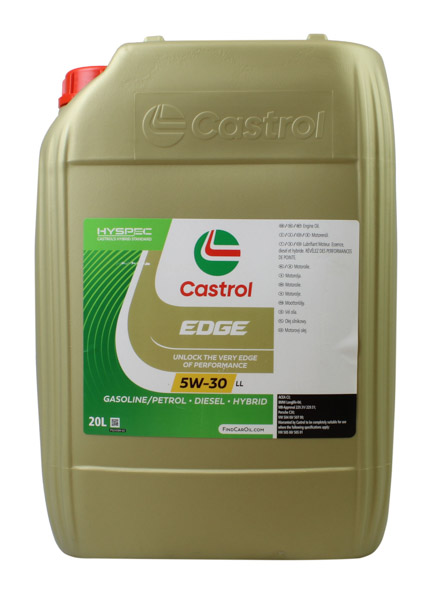 CASTROL 15664C - OLEJ CASTROL 5W30 20L EDGE LL TITANIUM - C3 - LL04 - 229.31 229.51 - 504.00 507.00 - PORSCHE C30 - 505.00 505.01