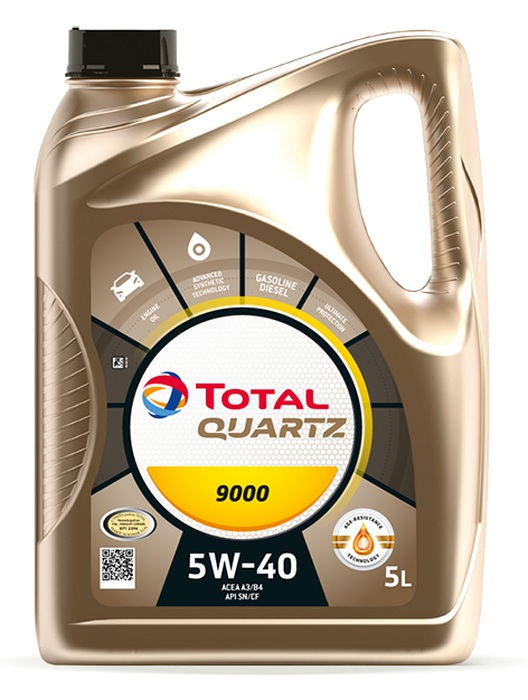 TOTAL Energies 2216273 - OLEJ TOTAL QUARTZ 5W40 5L 9000 A3-B4 - SN-CF - 229.5 - 502.00 505.00 - PORSCHE A40 - PSA B71 2296 - 9.55535-M2