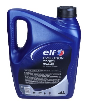 ELF 2216267 - OLEJ ELF 5W40 4L EVOLUTION 900 NF - A3-B4 - SL-CF - 502.00 505.00 - 229.3