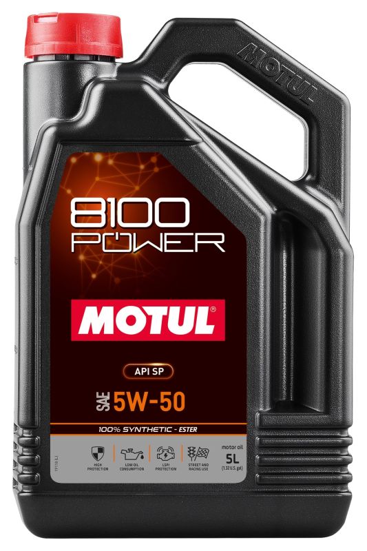 Motul 111812 - OLEJ MOTUL 5W50 5L POWER - SYNTHETIC - ESTER - SP - FORD WSS-M2C913-D