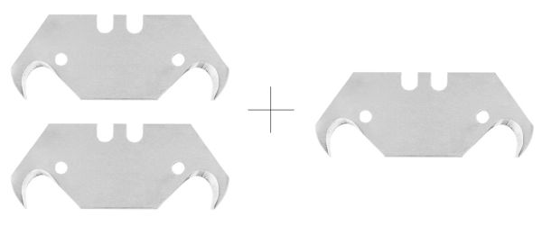 NEO TOOLS 63-700 - NÓŻ Z OSTRZEM TRAPEZOWYM I HAKOWYM. METALOWY KORPUS 6 OSTRZY