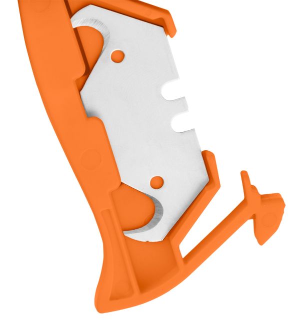 NEO TOOLS 63-700 - NÓŻ Z OSTRZEM TRAPEZOWYM I HAKOWYM. METALOWY KORPUS 6 OSTRZY