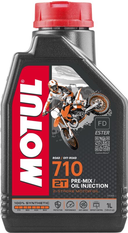 Motul 104034 - OLEJ MOTUL 710 1L 2T SYNT. - MOTOCYKLE